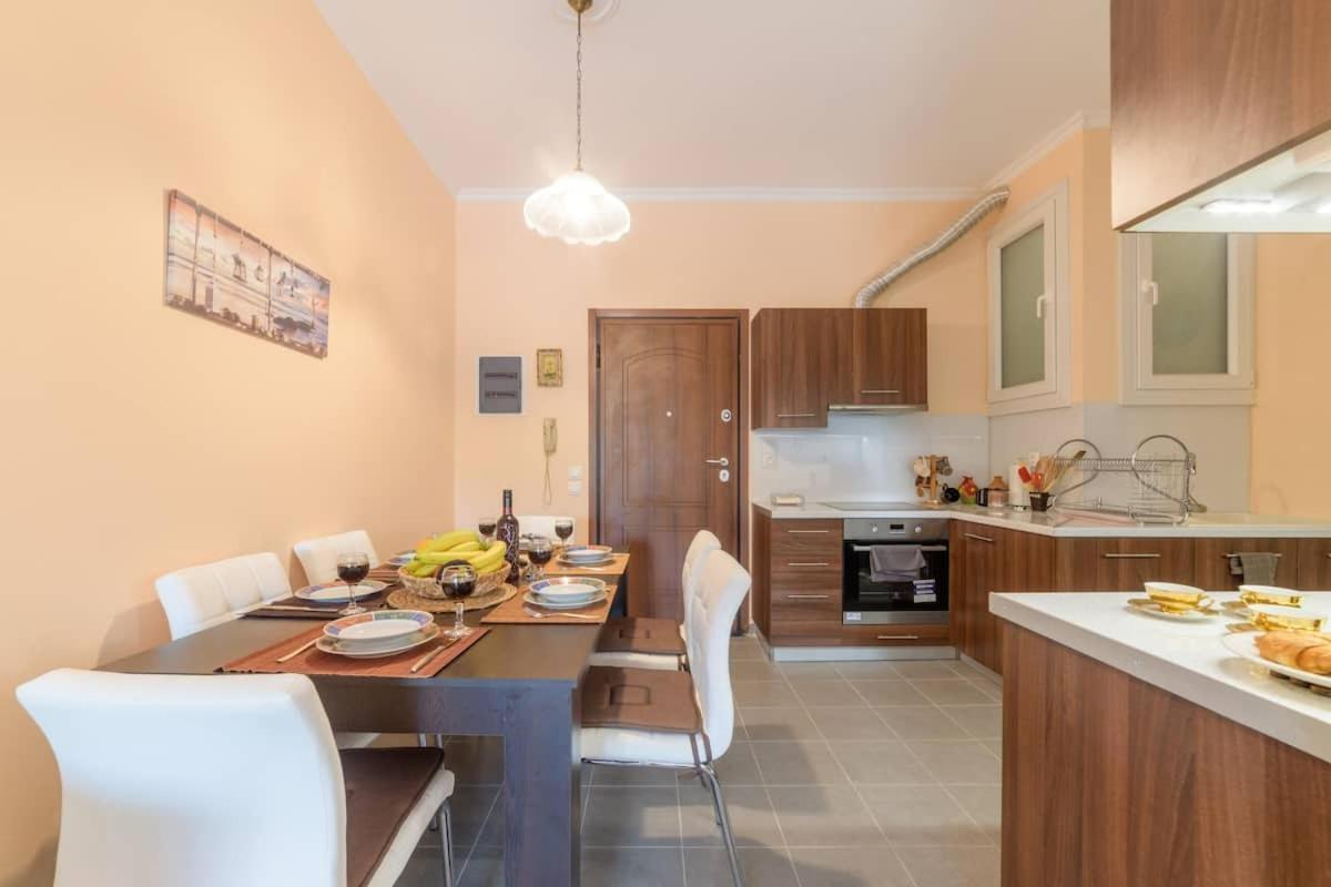 Bright Newly Renovated Apt Near Beach & Center+Ac Anemomylos Dış mekan fotoğraf
